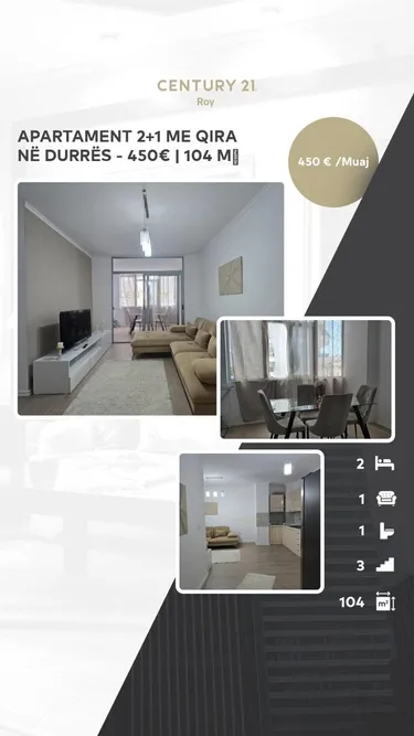 Zdjęcie Mieszkanie do wynajęcia Qender, Durrës