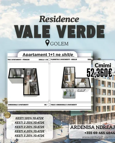 Foto e Apartment në shitje Golem, Durrës