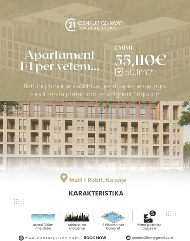 Fotografie Byt na prodej Mali i Robit, Durrës