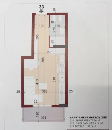 Фото studio на продажу Kinostudio, Tiranë