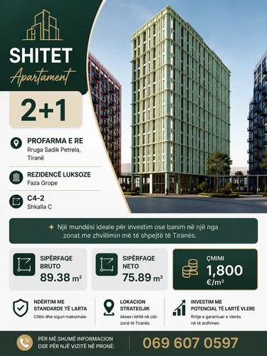 Fotografie Byt na prodej Shkozë, Rruga Sadik Petrela, Tiranë