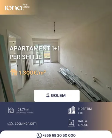 Photo of Apartment for sale Golem, Bulevardi i Pishave, Kavajë